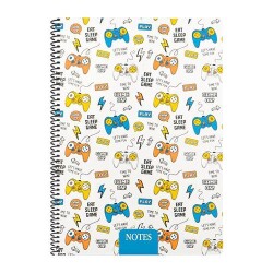 Keskin Color A4 100 Yp. Çizgili PP Kapak Spiralli Gaming Defter - 2