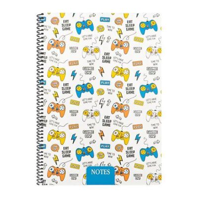 Keskin Color A4 100 Yp. Çizgili PP Kapak Spiralli Gaming Defter - 2