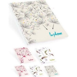 Keskin Color A4 100 Yp. Çizgisiz PP Kapak Spiralli La Plume Defter - Keskin Color