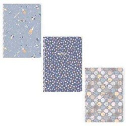 Keskin Color Stars Defter Kareli Pp Kapak Spiralli A4 100 Yaprak - Keskin Color