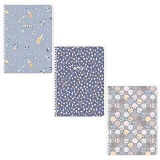 Keskin Color Stars Defter Kareli Pp Kapak Spiralli A4 100 Yaprak - 1