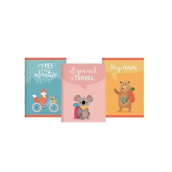 Keskin Color A4 60 Yp Kareli Tel Dikişli Karton Kapak Gezginler Defter - Keskin Color