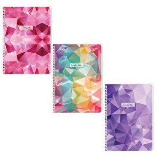 Keskin Color A4 60 Yaprak Çizgili Plastik Kapak Spiralli Crystal Defter - 1