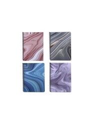 Keskin Color A4 80 Yp. Çizgili Karton Kapak Marble Defter - Keskin Color