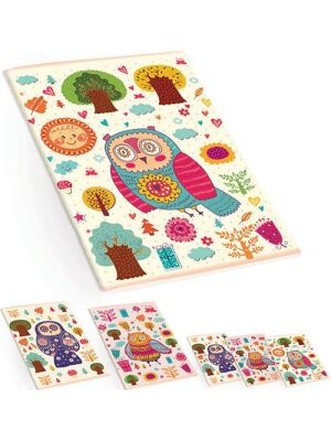 Keskin Color A5 60 Yp.Kareli PP Dikişli Baykuş Defter - 1