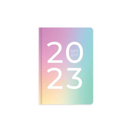 Keskin Color A5 Ciltli Sert Kapak Haftalık Ajanda - Kumsal 2023