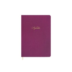 Keskin Color A5 Keten Günlük Ajanda - Mürdüm 2023 - 1