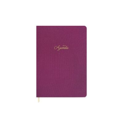 Keskin Color A5 Keten Günlük Ajanda - Mürdüm 2023 - 1