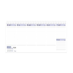 Keskin Color AJ - 66 16x33.5 Spiralli Haftalık Masa Ajandası - 100.Yıl 2023 - 2