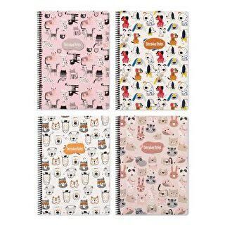 Keskin Color Animal Friends Defter Kareli Karton Kapak A4 60 Yaprak - 1