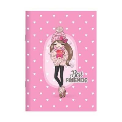 Keskin Color Best Friends Defter Kareli Karton Kapak Spiralli 80 Yaprak 16.5x22.5 Cm - 1