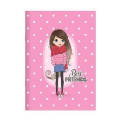 Keskin Color Best Friends Defter Kareli Karton Kapak Spiralli 80 Yaprak 16.5x22.5 Cm - 2