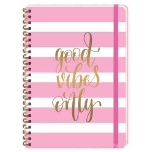 Keskin Color Çizgili Defter Daily Notes Muse - Good Vibes Only