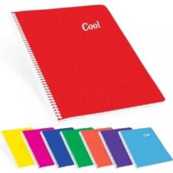 Keskin Color Cool Defter Çizgili Spiralli Pp Kapak A5 96 Yaprak - Keskin Color