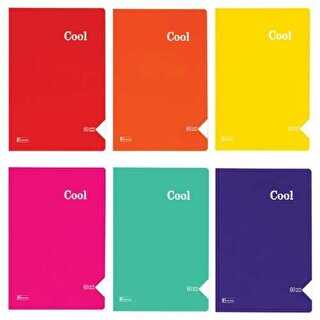 Keskin Color Cool Defter Çizgisiz Dikişli Plastik Kapak A4 80 Yaprak