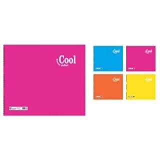 Keskin Color Cool Resim Defteri Tel Dikişli Plastik Kapak 24 Yaprak 17x25 Cm