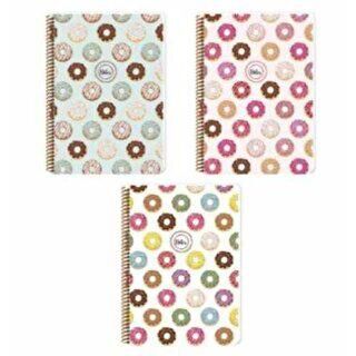 Keskin Color Donuts Defter Çizgili Spiralli Plastik Kapak A4 60 Yaprak - 1