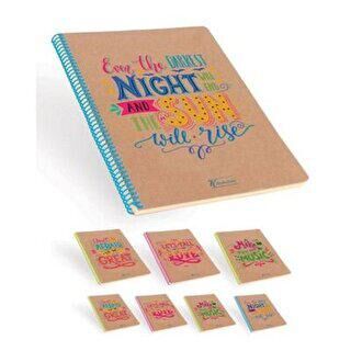 Keskin Color Doodles Defter Spiralli Sert Kapak A4 100 Yaprak - 1