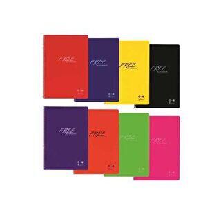 Keskin Color Free Defter Çizgili Plastik Kapak 80 Yaprak 18.5x25 Cm - 1