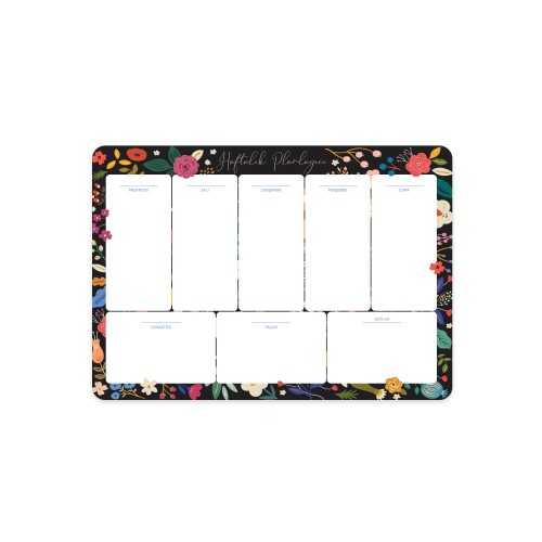 Keskin Color Haftalık Planner Blok Lila Çiçek 17x24 Cm