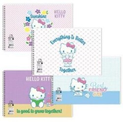 Keskin Color Hello Kitty 17x25 15 Yaprak Spiralli Resim Defteri - Keskin Color