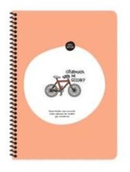 Keskin Color Hisli Şeyler A4 80Yaprak Çizgili Spiralli Stickerli Defter - Oturmaya Mı Geldik? - Keskin Color