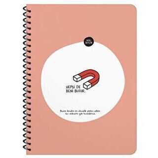 Hisli Şeyler Defter Kareli Sticrlı 80 Yaprak 16.5x22.5 Cm - Hepsi De Beni Bulur - 1