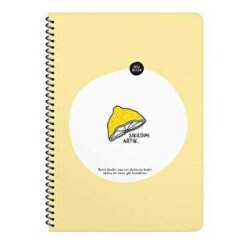 Hisli Şeyler Defter Kareli Stickerlı A4 80 Yaprak - Sıkıldım Artık - Keskin Color