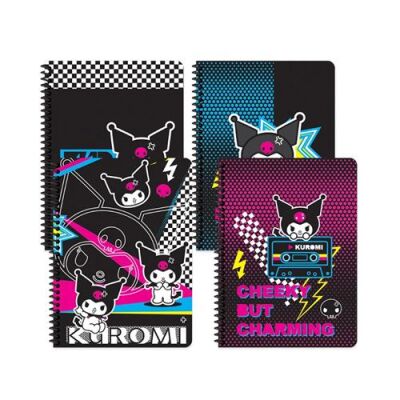 Keskin Color Kuromi A4 80 Yaprak Kareli Spiralli Karton Kapak Defter - 1