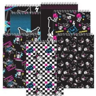 Keskin Color Kuromi A7 42 Yaprak Çizgili Spiralli 1 Bloknot - 1