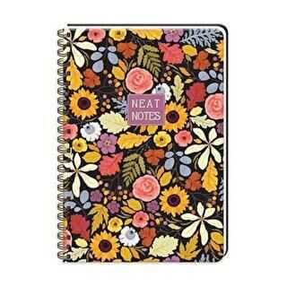 Keskin Color Neat Notes Spring Time Emma Defter Kareli Spiralli 100 Yaprak 20x28 Cm - 1