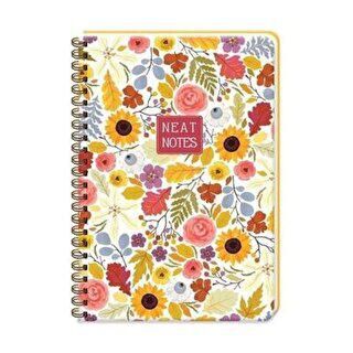 Keskin Color Neat Notes Spring Time Lily Defter Çizgili Spiralli 100 Yaprak 20x28 Cm - 1