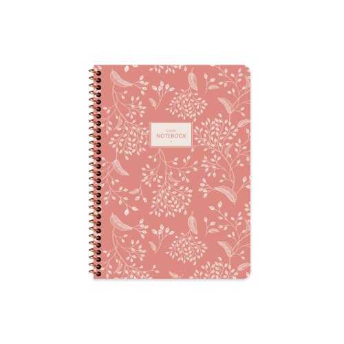 Keskin Color Pastel Flora Defter Kareli Karton Kapak Spiralli 80 Yaprak 16.5x22.5 Cm - 2