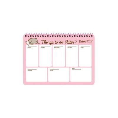 Keskin Color Pusheen 17x24 52 Yaprak Haftalık Spiralli Planner - 1