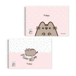 Keskin Color Pusheen 17x25 15 Yaprak Spiralli Resim Defteri - Keskin Color