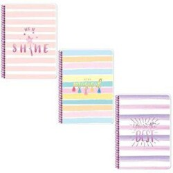 Keskin Color Shine Defter Kareli Spiralli Pp Kapak A4 100 Yaprak - Keskin Color