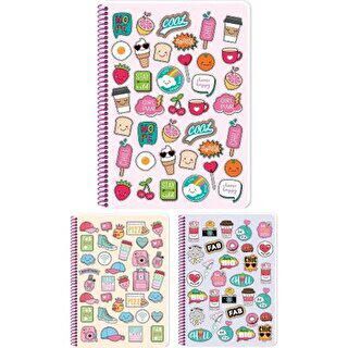 Keskin Color Sweet Fun Defter Kareli Spiralli Pp Kapak A4 80 Yaprak - 1