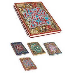 Keskin Color Wallart Defter Çizgili Spiralli Sert Kapak 120 Yaprak 17x24 Cm - Keskin Color