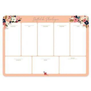 Keskin Haftalık Planner Blok Pudra 17x24 Cm - 1