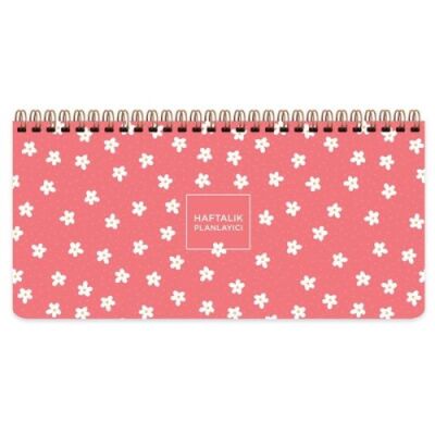 Keskin Spiralli Planner Minik Papatya 13x27 Cm - 4