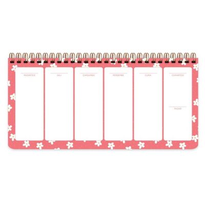 Keskin Spiralli Planner Minik Papatya 13x27 Cm - 3