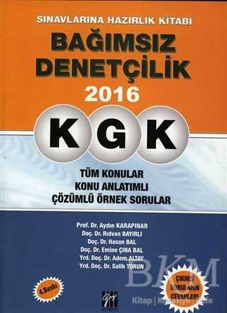 KGK - Bağımsız Denetçilik Sınavlarına Hazırlık Kitabı 2016