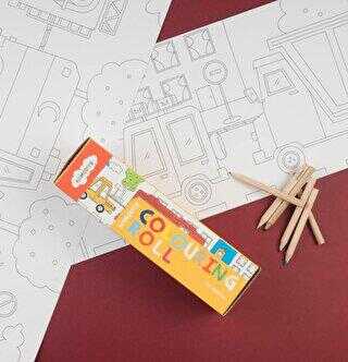 Boyama Rulosu - Araçlarım Colouring Roll My Vehicles - Kidmosfer