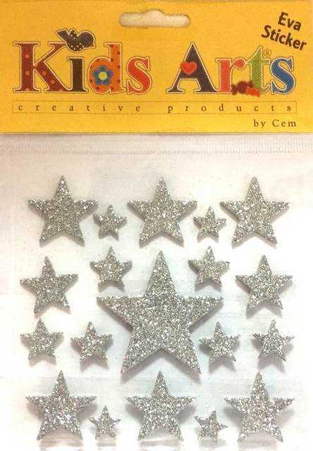 Kids Arts - Eva Sticker - Simli Yıldız