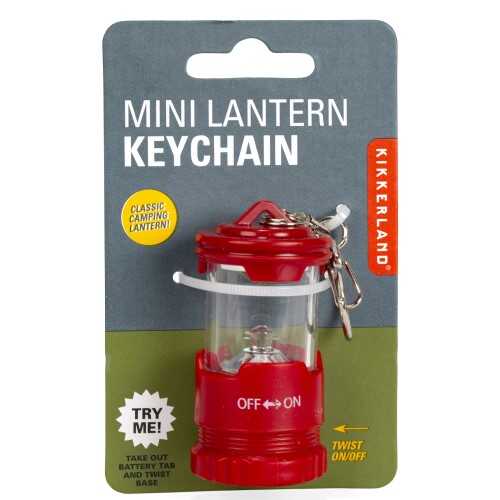 Kikkerland Mini Işıklı Fener Anahtarlık - Kırmızı