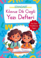 Kılavuz Dik Çizgili Yazı Defteri Büyük Boy - Mavi - Parıltı Yayınları