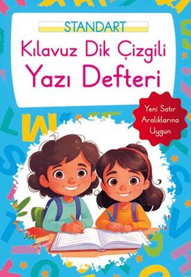 Kılavuz Dik Çizgili Yazı Defteri Küçük Boy - Mavi - 1