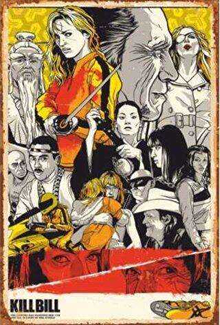 Kill Bill Retro Vintage Ahşap Poster