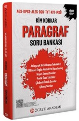 Kim Korkar Paragraf Soru Bankası AGS KPSS ALES DGS TYT AYT MSÜ - Öğreti Akademi