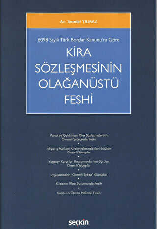 Kira Sözleşmesinin Olağanüstü Feshi - 1